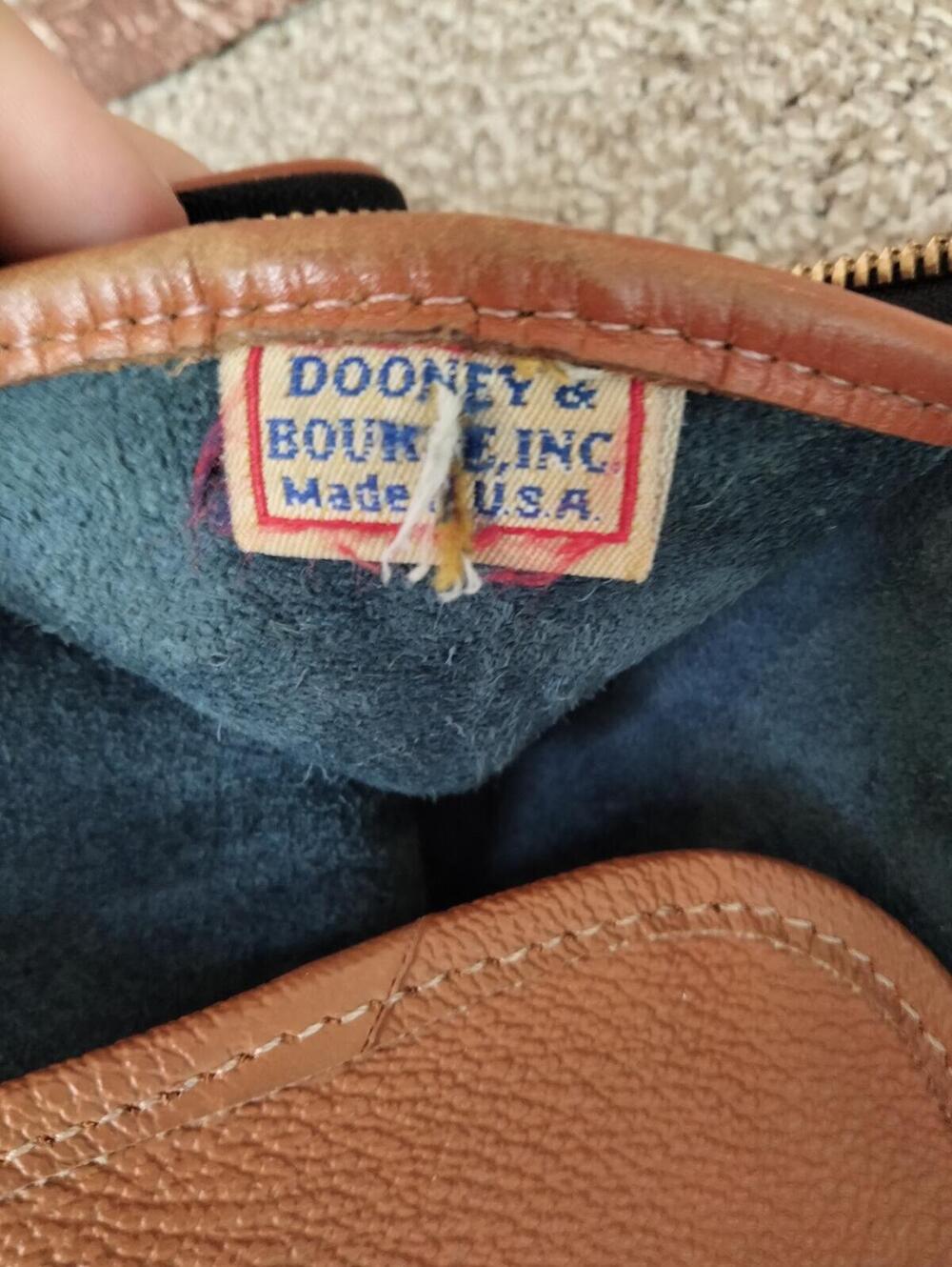 Dooney & Bourke Norfolk Satchel Vintage All Weather Leather Handbag Tote USA - Picture 7 of 9